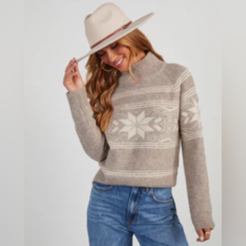 NWOT Vici Alpine Fair Isle sweater M